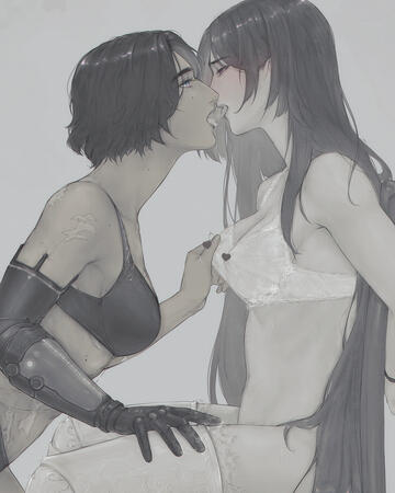 Simple style of my OC Eva and my friend's OC Minerva